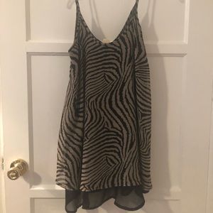 Sheer zebra cocktail dress 💃🏻